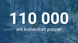 110 000 köpta ark kolneutralt papper