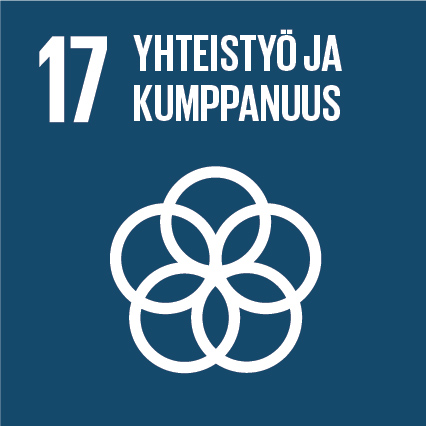 YK:n Kestävän kehityksen tavoite 17 ikoni